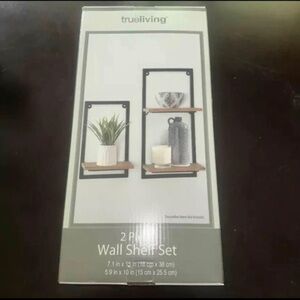 2 Piece Decorative wall shelf